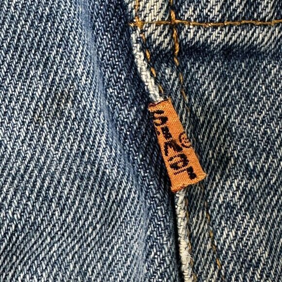 Levis Orange Tab 505 Jeans Mens 40x32 20505 USA Distressed 80s Measures 38x29 - Picture 9 of 15